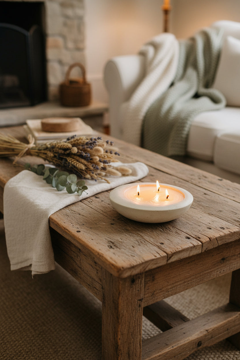 Cement Round & Curve Candles